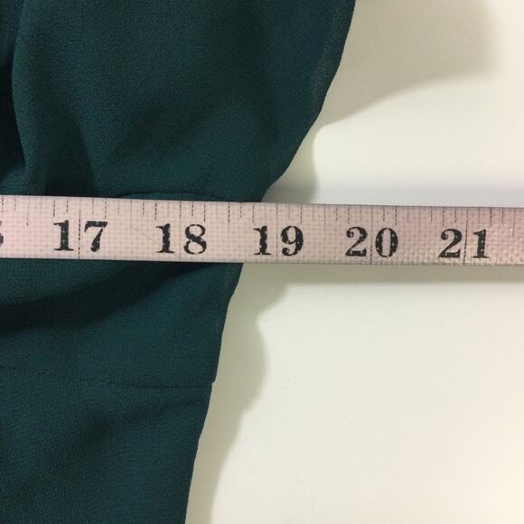 LULU'S L Tier Elegance Hunter Green Long Sleeve Tiered Formal Maxi Dress NEW 0B4 - Picture 7 of 10